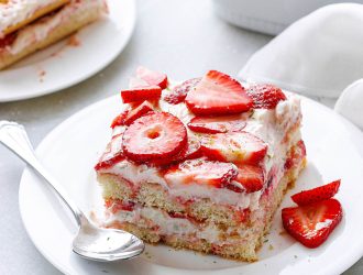 La recette de Gâteau aux Fraises Sans Cuisson