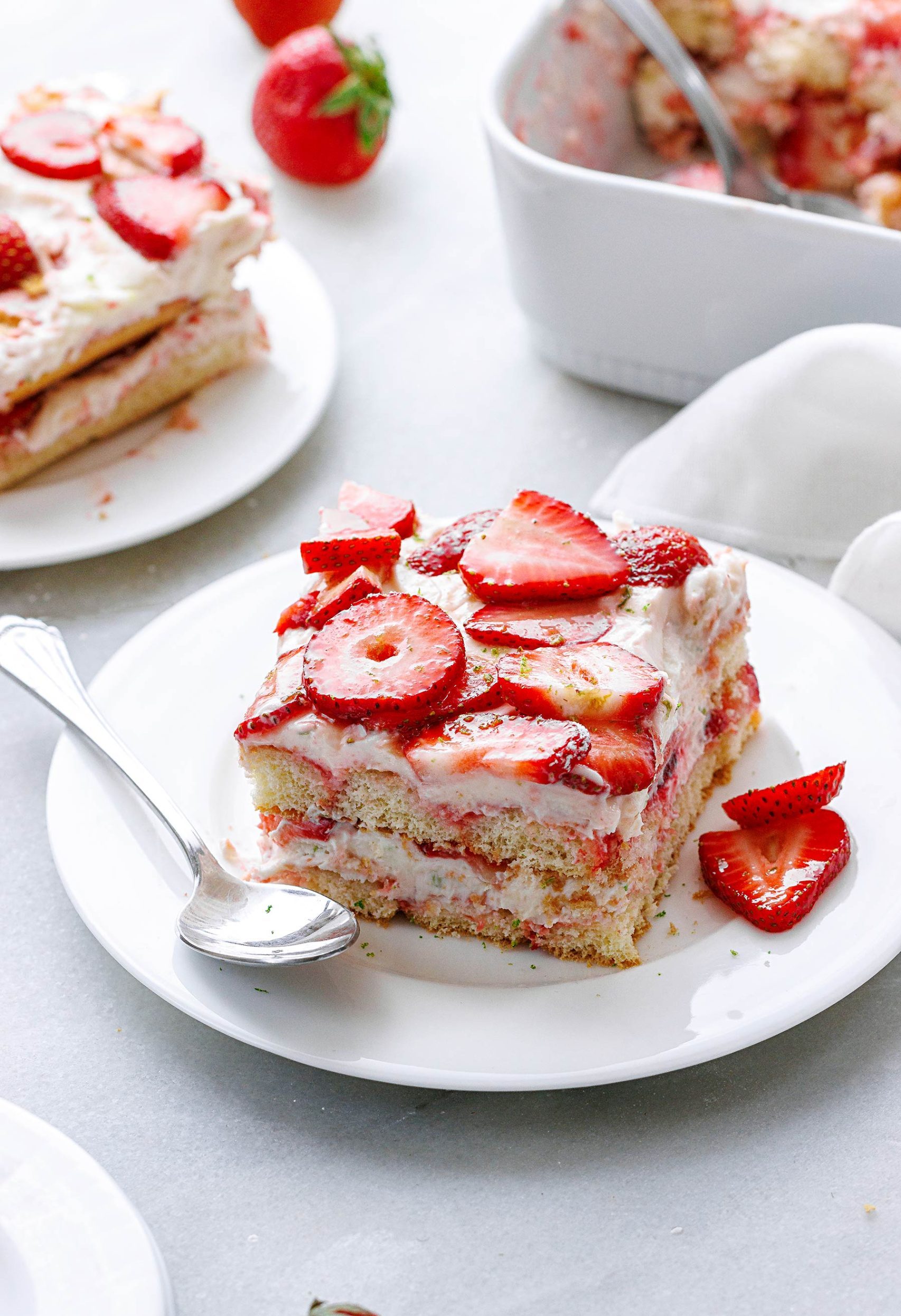 La recette de Gâteau aux Fraises Sans Cuisson