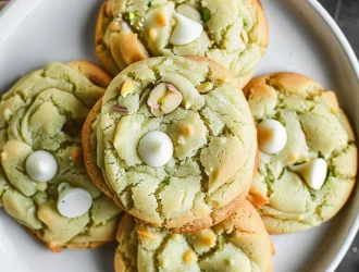 Recette des Cookies aux Pistaches et Pépites de Chocolat Blanc