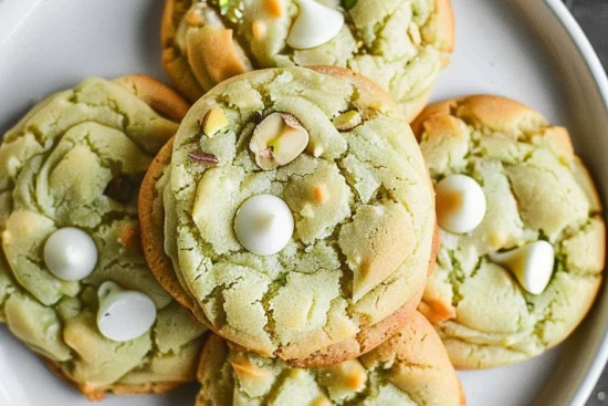 Recette des Cookies aux Pistaches et Pépites de Chocolat Blanc