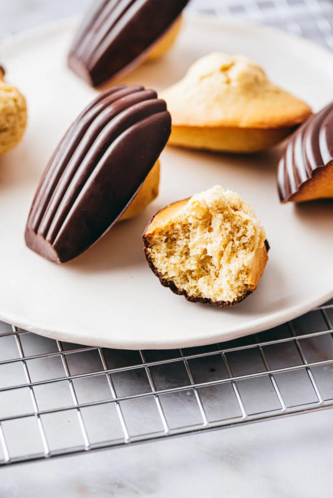 madeleines au chocolat