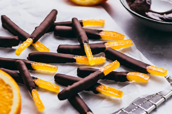 La recette des ORANGETTES AU CHOCOLAT