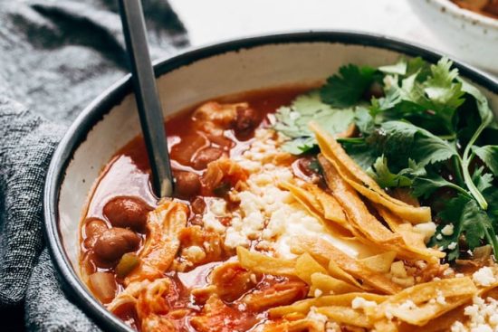 La recette de la Soupe de tortilla au poulet