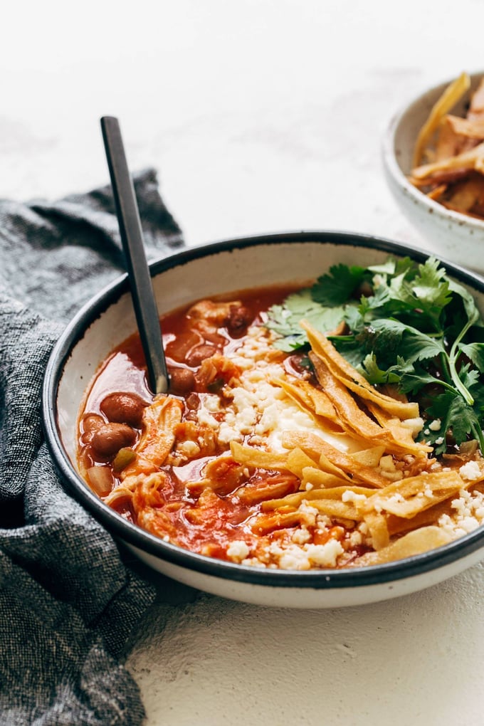 La recette de la Soupe de tortilla au poulet