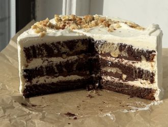 La recette de gâteau chocolat noisette et espresso