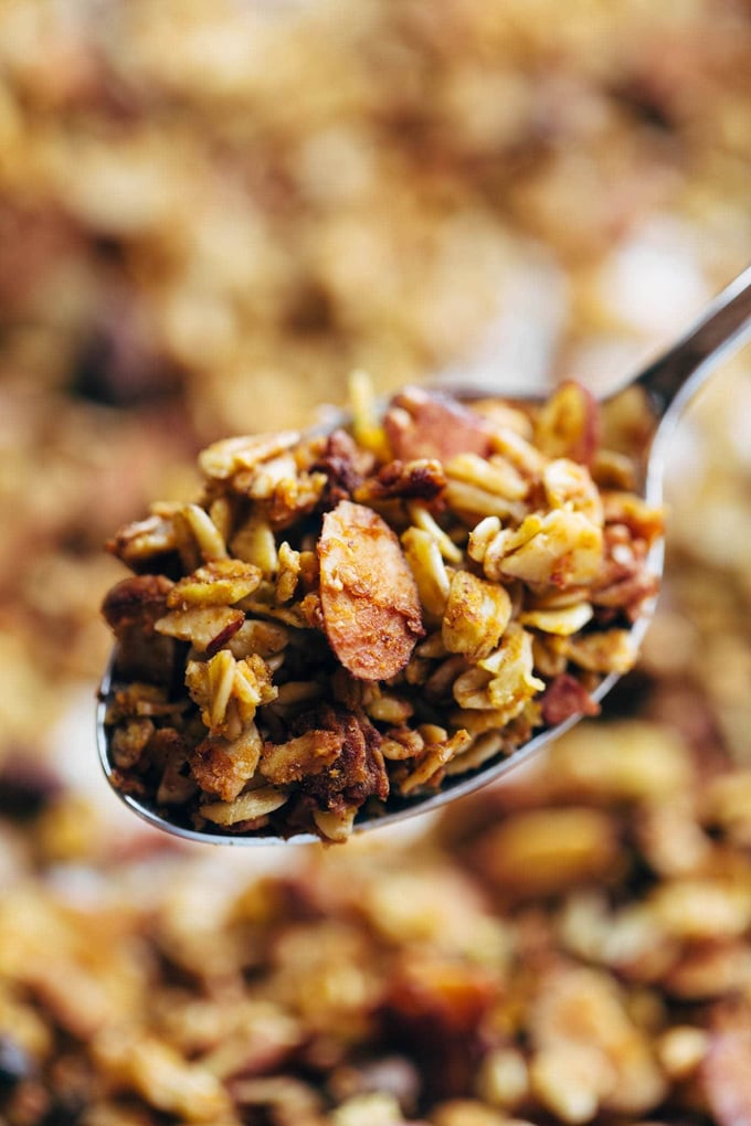 La recette de la granola à la citrouille